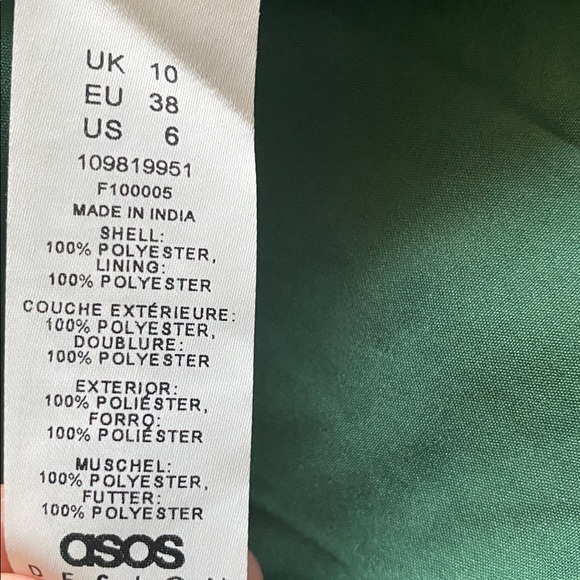 ASOS  design size 6 cut out dress ties and zips in back - Picture 11 of 11